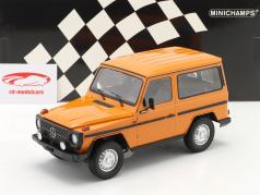 Mercedes-Benz G-Modell court (W460) Année de construction 1980 orange 1:18 Minichamps