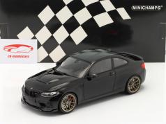 BMW M2 CS (F87) Año de construcción 2020 zafiro negro metálico / dorado llantas 1:18 Minichamps
