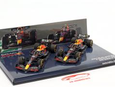 2-Car Set Verstappen #1 & Perez #11 saudita árabe GP Fórmula 1 2022 1:43 Minichamps