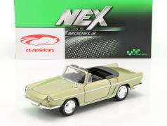 Renault Caravelle Open Top 建设年份 1959 浅绿色 金属的 1:24 Welly