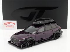 Audi RS 6 Avant (C7) Body Kit 2018 пурпурный 1:18 GT-Spirit