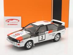 Audi Quattro #3 ganador Rallye 1000 Lakes 1982 Mikkola, Hertz 1:18 Ixo