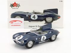 Jaguar D-Type #4 优胜者 24h LeMans 1956 Sanderson, Flockhart 1:18 CMR