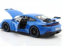 Porsche 911 (992) GT3 建設年 2022 shark 青い 1:18 Maisto
