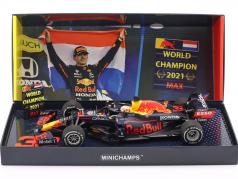 Max Verstappen Red Bull RB16B #33 gagnant Abu Dhabi formule 1 Champion du monde 2021 1:18 Minichamps