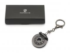 Porsche porte-clés disque de frein le noir