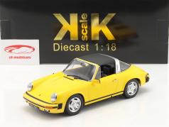 Porsche 911 SC Targa bouwjaar 1978 geel 1:18 KK-Scale