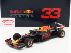 Max Verstappen Red Bull RB16B #33 gagnant néerlandais GP formule 1 Champion du monde 2021 1:18 Minichamps