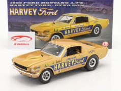 Ford Mustang A/FX Harvey Ford Dyno Don 1965 golden yellow 1:18 GMP
