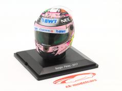 Sergio Perez #11 Sahara Force India formula 1 2017 helmet 1:5 Spark Editions