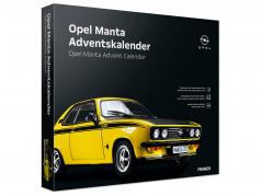 Opel Manta Calendário do Advento: Opel Manta A GT/E 1974 amarelo 1:43 Franzis