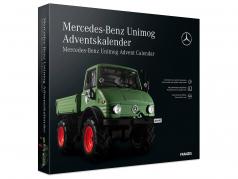 Unimog 降临日历： Mercedes-Benz Unimog U 406 1977 绿色 1:43 Franzis