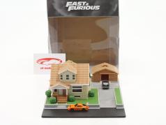 Dom Toretto's una casa Con garaje Fast & Furious conjunto de dioramas Jada Toys