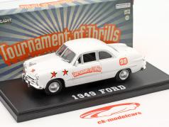Ford 建设年份 1949 Tournament of Thrills Show Car 白色的 / 橙 1:43 Greenlight