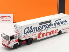 Berliet TR280 racertransporter Almeras Eminence Porsche Racing Team 1980 1:43 Ixo
