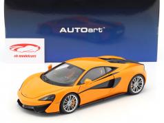 McLaren 570S 建設年 2016 オレンジ と 銀色 車輪 1:18 AUTOart
