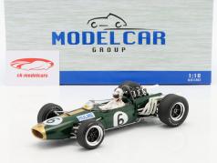 Denis Hulme Brabham BT20 #6 2do Gran Bretaña GP fórmula 1 1966 1:18 Model Car Group