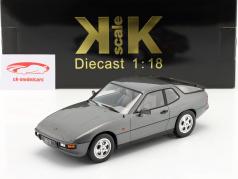 Porsche 924 S bouwjaar 1986 Grijs metalen 1:18 KK-Scale