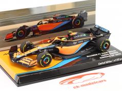 Lando Norris McLaren MCL36 #4 Bahrain GP formule 1 2022 1:43 Minichamps