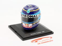 Norberto Fontana #17 Red Bull Sauber Fórmula 1 1997 capacete 1:5 Spark Editions