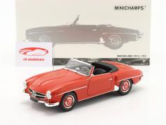 Mercedes-Benz 190 SL Roadster (W121) Ano de construção 1955 vermelho 1:18 Minichamps