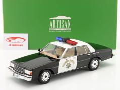 Chevrolet Caprice police de la route Californie Année de construction 1989 1:18 Greenlight