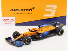 D. Ricciardo McLaren MCL35M #3 vincitore Italiano GP formula 1 2021 1:18 Minichamps