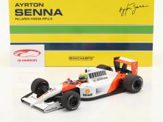 Ayrton Senna McLaren MP4/6 #1 fórmula 1 Campeón mundial 1991 1:18 Minichamps