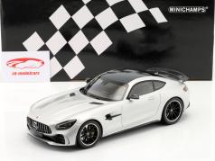 Mercedes-Benz AMG GT-R Год постройки 2021 Серебряный 1:18 Minichamps
