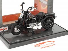Harley-Davidson FLSTSB Cross Bones 建设年份 2008 黑色的 1:18 Maisto