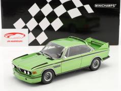 BMW 3.0 CSL (E9) Año de construcción 1973 verde metálico 1:18 Minichamps