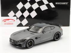 Mercedes-Benz AMG GT-R Bouwjaar 2021 mat grijs metalen 1:18 Minichamps