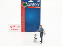 Firefighters Fire Dog Training Figur 1:18 American Diorama