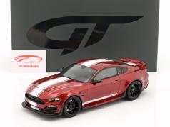 Ford Mustang GT500 Shelby Super Snake year 2021 red / white 1:18 GT-Spirit