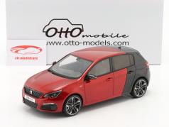 Peugeot 308 GTi year 2018 red / black 1:18 OttOmobile