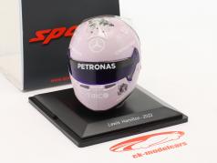 Lewis Hamilton Mercedes-AMG Petronas #44 摩纳哥 GP 公式 1 2022 头盔 1:5 Spark
