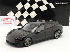 Porsche Taycan Cross Turismo Turbo S Bouwjaar 2021 zwart 1:18 Minichamps
