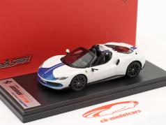Ferrari 296 GTS Assetto Fiorano ano de construção 2022 Branco / azul 1:43 LookSmart