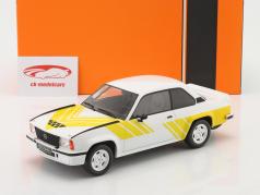 Opel Ascona B 400 Bouwjaar 1982 Wit / geel 1:18 Ixo