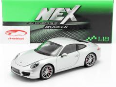 Porsche 911 (991) Carrera S Coupe zilverwerk 1:18 Welly