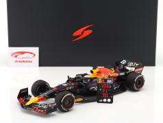 M. Verstappen RB18 #1 vencedora saudita Arábia GP Fórmula 1 Campeão mundial 2022 1:18 Spark