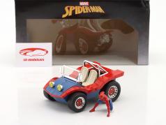 Buggy Film Spiderman avec chiffre Spiderman bleu / rouge 1:24 Jada Toys