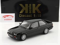 BMW 325i (E30) M-pakket 1 Bouwjaar 1987 zwart 1:18 KK-Scale
