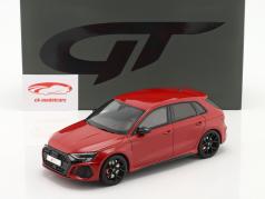 Audi RS 3 (8Y) Sportback Год постройки 2021 красный 1:18 GT-Spirit
