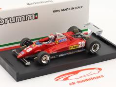 Mario Andretti Ferrari 126C2 #28 3 italiensk GP formel 1 1982 1:43 Brumm