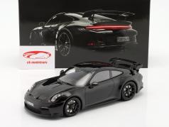 Porsche 911 (992) GT3 SIIND79 version black / black rims 1:18 Minichamps