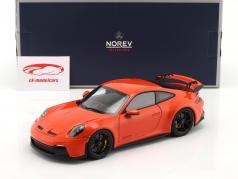 Porsche 911 (992) GT3 Année de construction 2021 lave orange 1:18 Norev