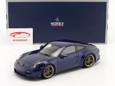 Porsche 911 (992) GT3 Touring ano de construção 2021 azul genciana metálico 1:18 Norev
