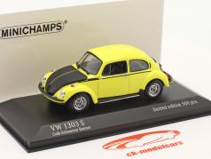 Volkswagen VW Beetle 1303 S year 1973 yellow-black racer 1:43 Minichamps