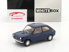 Fiat 127 donkerblauw 1:24 WhiteBox